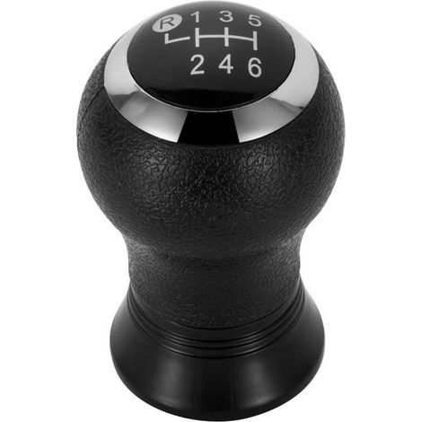 Passend für Schalthebel, Schaltknauf und manuellen Wählhebel des Toyota Corolla. Schwarze Basis, silbernes 6-Gang-Getriebe, einzeln erhältlich. (1/4)