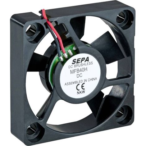 SEPA MFB40H12L-003 Ventola assiale 12 V/DC 7.08 m³/h (L x L x A) 40 x 40 x 10 mm