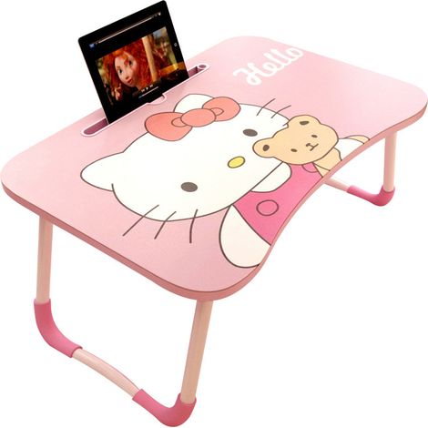 Tablette lit ordinateur portable dessin animé, bureau pliable mignon pour canapé, support PC portable 60x40x28cm, type 2 (1/5)
