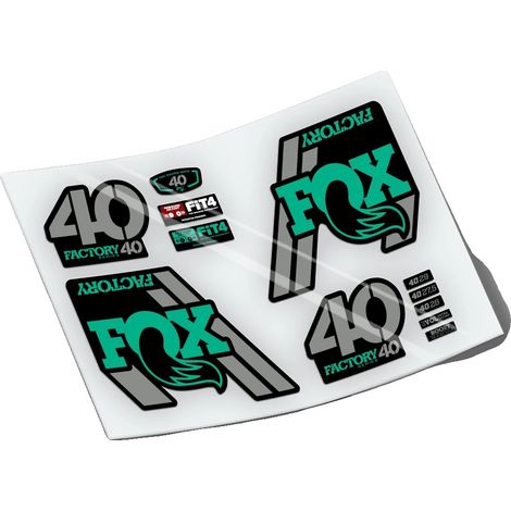 Pegatinas, vinilo resistente, opciones personalizables, color turquesa. (1/2)