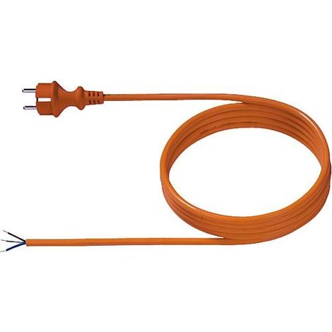 Ligne de raccordement avec prise terre 3,0 m PRISE ALLEMANDE H05BQ-F3G 1.0mm²