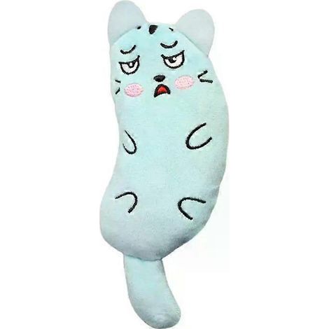 HONORNIC - Jouets mignons pour chats, peluche interactive amusante, mini-jouets à l'herbe à chat pour chatons, jouets à mâcher couineurs, accessoires pour animaux de compagnie