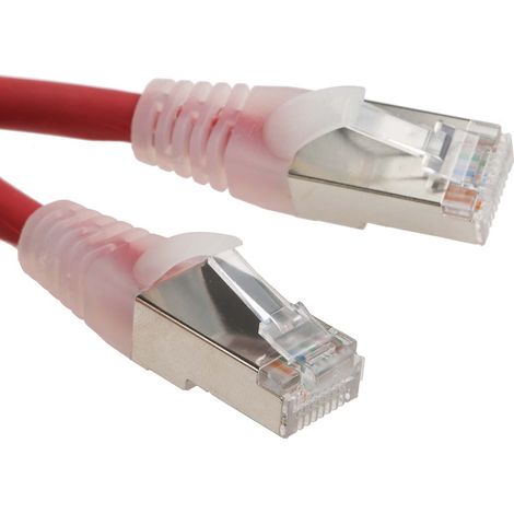 Câble cat 6 Avec connecteur / , F/UTP, gaine LSZH Rouge, 5m ( Prix pour 1 )