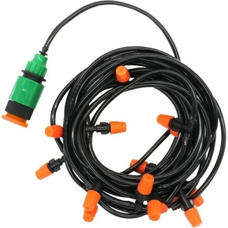 Kit Irrigation Jardin - Buses Brume, Tuyau PE 4/7, 5-20m, Arrosage Automatique, Connecteurs Inclus