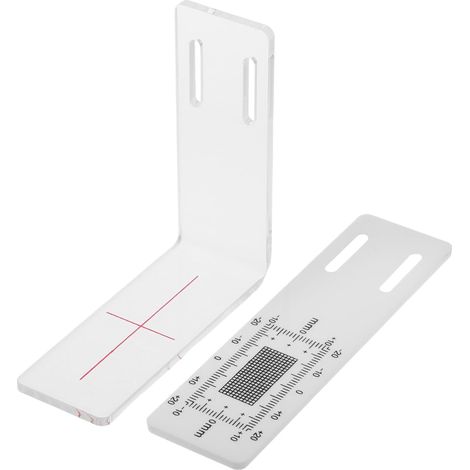 set di misuratori di angolo di fessurazione trasparenti di precisione, strumento di misurazione per l'ispezione delle pareti per progetti di ristrutturazione e costruzione (1/5)