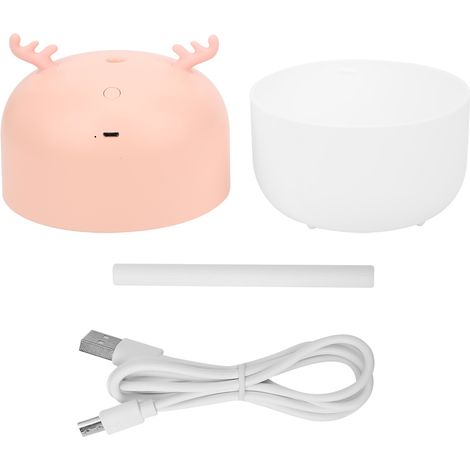 Humidificateur d'air de bureau 500 ml avec veilleuse intégrée, grande capacité, alimentation USB (1/5)