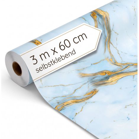Dalsys Wandverkleidung selbstklebend 3m Rolle x 60cm Eisblau PVC (1/5)