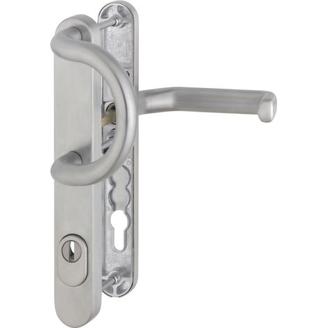 HOPPE® Schutz-Wechselgarnitur mit Schmalschild Liverpool E538G/3359ZA/3357N/1313G, Edelstahl, 2903414 (1/2)