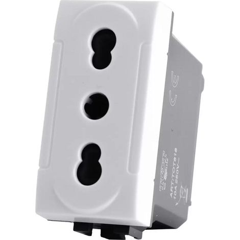 PRESA BIVALENTE (10A/16A-250V) 818B LIV.INT. (1/3)