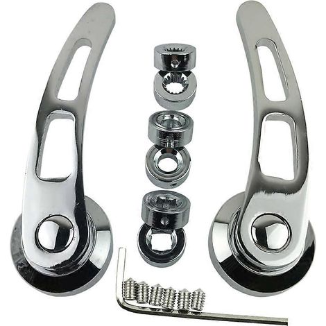 paire de poignées de rechange chromées en aluminium pour Hot Rod Kustom Chevy Ford Chrysler 4 portes. (1/5)