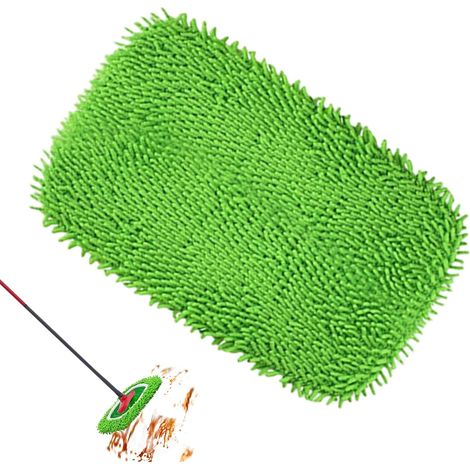 Lavables et Réutilisables Chiffon De Serpillière Microfibre Pour Têtes De Balayage Pour Cuisine Contre La Poussière pour Salle de Bain Douche Maison Commercial Appartement Garage D (1/5)
