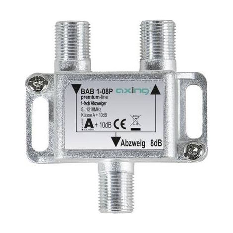 Axing BAB 1-08P Dérivateur TV câble 1 voie 5 - 1218 MHz X998651 (1/2)