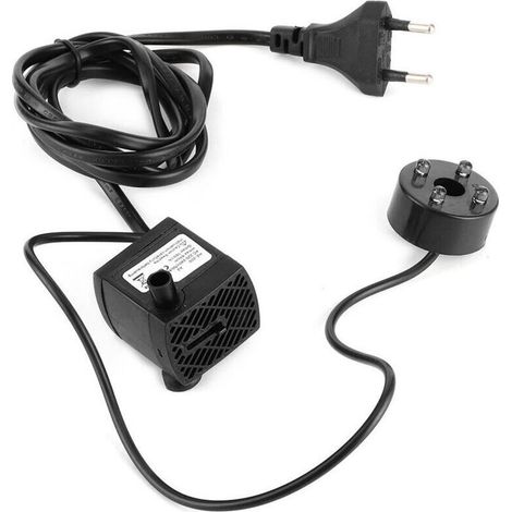 Fontana pompa silenziosa con LED - Per rococò in miniatura e idroponica Preso AC220-240V - Design compatto (1/5)