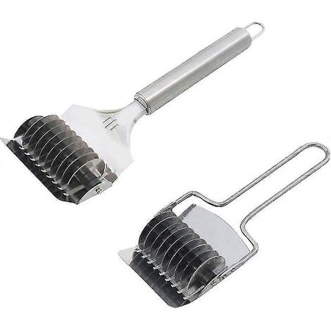 Coupe-pâtes à pizza en acier inoxydable, Machine à pâtes manuelle, Rouleau à pizza diamant, Mini presse à laminer, Rouleau à pâtes manuel, Coupe-pâte (1/4)