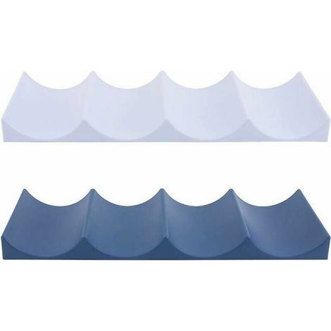 Casier à Bouteilles de Style Européen, 2 Pièces étagère à Vin en Plastique Range Bouteille Frigo pour Comptoirs de Cuisine, Garde-Manger, Réfrigérateur (1/5)