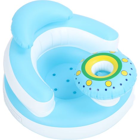 Baignoire bébé gonflable pliable, siège de bain pour tout-petit, chaise PVC confortable pour piscine et baignoire (1/5)