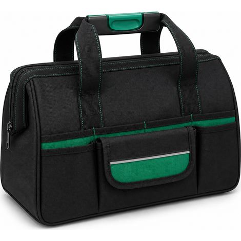 Sac à outils électricien en toile renforcée 15 pouces grande capacité (1/5)