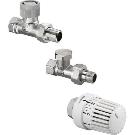 OV Thermostatventil-Set Uni LH Durchgang, Ventil AQ mit Q-Tech DN 10 (1/2)