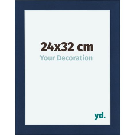 yd. - Cadre photo 24x32 - Bleu Fonce Patine - MDF - Como (1/5)