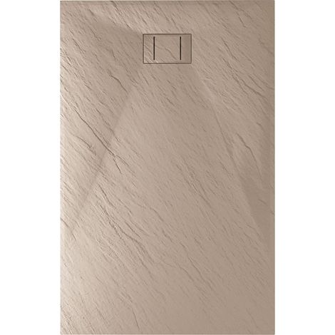 Piatto doccia tortora effetto pietra mod. Blend 80x180 cm rettangolare