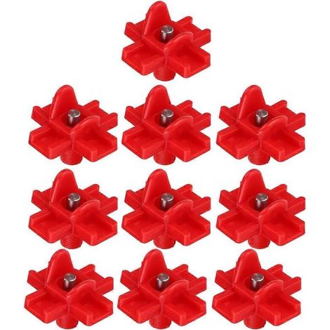 10Pcs Chicken Drinker Mouth Red Heads Automatic Feed Water Nipple Farming Water Nozzle (1/5)