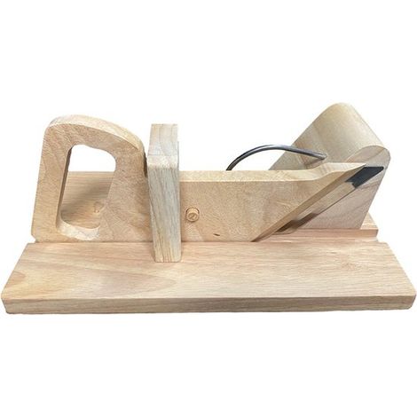 Guillotina para embutidos - Cortadora de verduras, cortadora de queso, madera maciza (28,5 x 16,8 x 9,8 cm) (1/2)