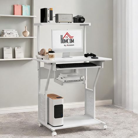 Bureau en melamina com acabamento em madeira Aço 80 x 50 x 130 cm (1/5)