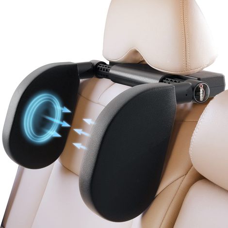 Cale Tête Enfant Voiture Repose Tête Voiture Adulte Appui Tête Rotation à 360 ° Réglable pour Sièges Auto Ideal pour Dormir en Voyage Convient à Enfant et Adulte (1/5)