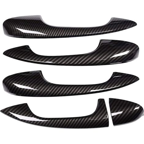 Embellecedor de cubierta de manija de puerta de fibra de carbono compatible con Clase B W247 2019 2020, Clase A A180 A200 A250 W177 V177