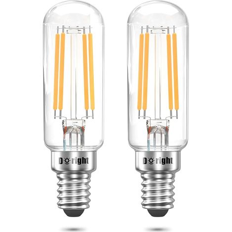 E14 LED Hotte Machine Ampoules Dimmables 4W T26 Tube Filament Ampoules Mini Blanc Chaud 2700K 40W Ampoules à Incandescence Réfrigérateur/Micro - Ondes/Machine à Coudre (1/5)