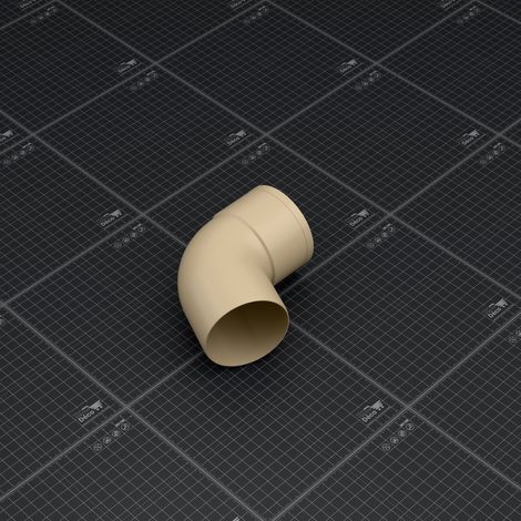 Coude M/F 67° pour tuyau de 80 mm - Sable