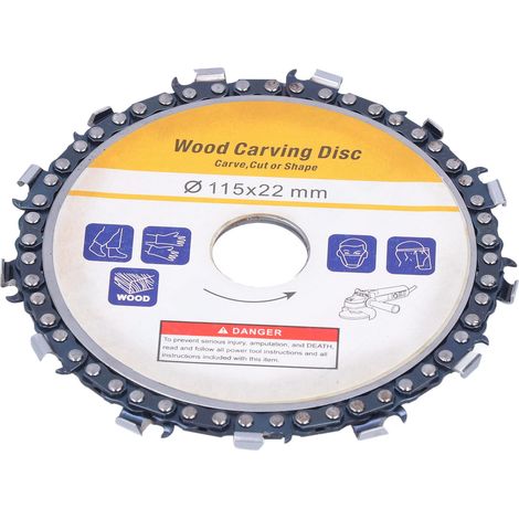 Disque de scie circulaire 4,5 pouces pour tronçonnage bois, métal et plastique - Lame meuleuse 13 dents à haute vitesse 13000 tr/min