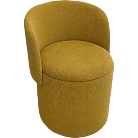 Amadeus - Tabouret fauteuil Eclipse jaune moutarde