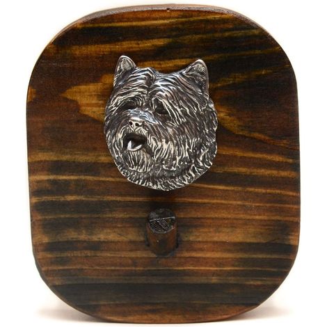 Cairn Terrier - colgador de correa, colgador de medallas con un perro, gancho para llaves de Art-Dog (1/5)