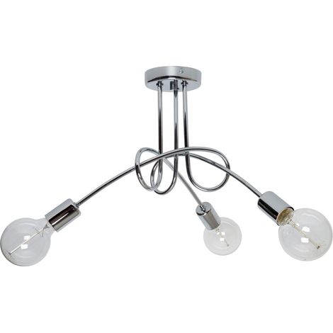LÁMPARA RETRO MODERNA EDISON CROMADA PARA LOFT (1/5)