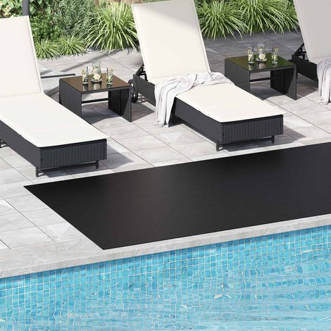 vidaXL Tapis de sol Noir 1,5 x 4 m Caoutchouc (1/5)