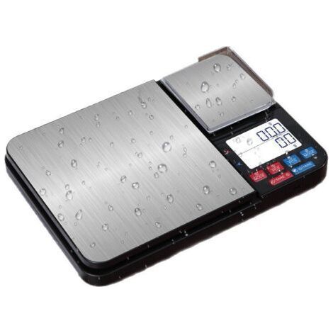 Balance de Cuisine Numérique, 10kg/1g et 500g/0,01g de Précision, Double Plateforme, 7 Unités de Pesée, Balance Alimentaire de Haute Précision avec Écran LCD Rétroéclairé, Fonction Tare (1/5)