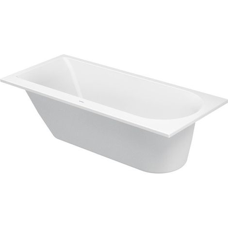 Baignoire rectangulaire DARLING NEW 1600x700mm 1 dossier incliné gauche blanc