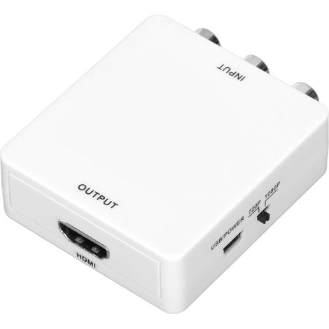 Boîtier Adaptateur RCA Composite vers HDMI avec Audio (1/5)