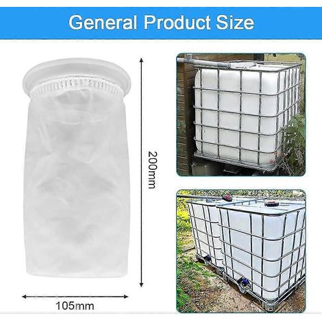 Stück Nylon-IBC-Filter, waschbarer IBC-Regenwassertankfilter, IBC-Ersatzfilter, Nylon-Deckelfilter – IBC-Tankdeckelbefestigung (105 mm) (4 Stück)