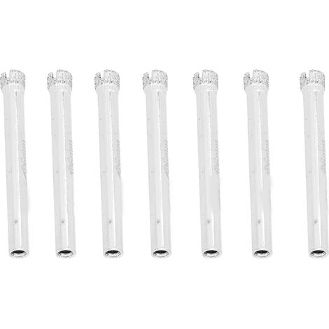 Perceuse de verre carbure de tungstène, coupe-verre durable, ouvreur de trous stable et sûr, pointe affûtée, jeu de 5 tailles pour carrelage et céramique (1/5)