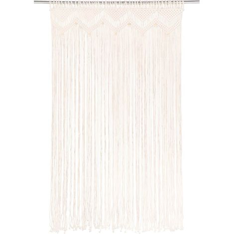vidaXL Cortina de macramé algodón 140x240 cm (1/2)