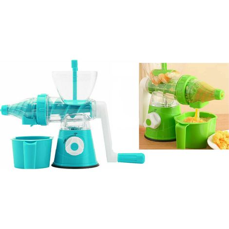 Spremiagrumi a manovella manuale centrifuga frutta verdura succhi estrattore (1/5)