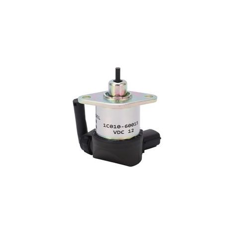 Électrovanne d'arrêt 1C010-60015, arrêt de carburant en alliage d'aluminium pour Kubota V1505 V3300 DC12V (1/5)