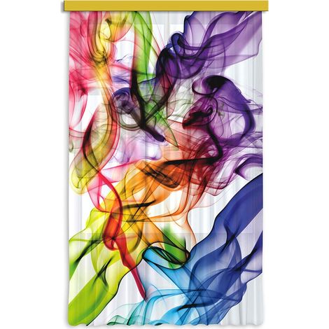 Rideaux tache de peinture et fumée 140x245 cm, 1 pièce (1/4)