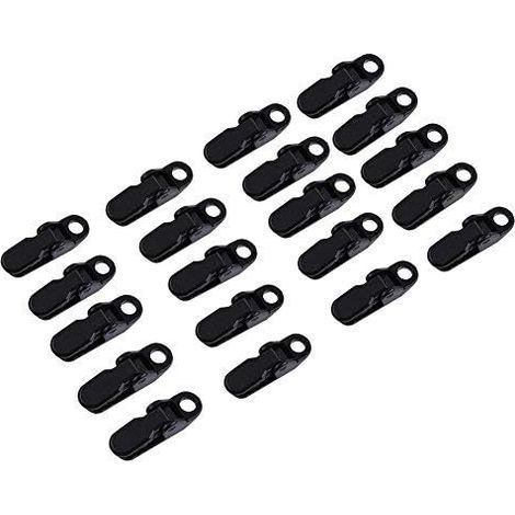 20 clips para lonas, clips para carpas de plástico y linóleo, clips para lonas, clips para carpas (1/5)