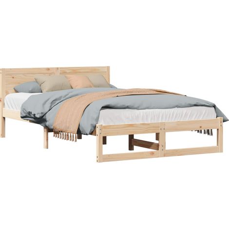Maison Exclusive - Struttura del letto Naturale 120 x 190 cm Pino massello