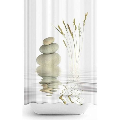 Shower curtain 120x200 cm Digital printing Modern design Waterproof polyester fabric Washable Anti-mold With hooks (1/4)