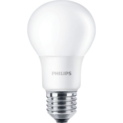 Ampoule LED 7.5W ronde A60 dépolie naturel 4000K 806lm culot E27 230V non-dimmable CorePro LEDbulb
