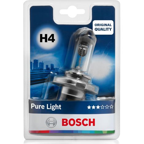 Lampada Auto Anteriori Pure Light H4 001 Bosch 12 V 4 Pezzi (1/5)